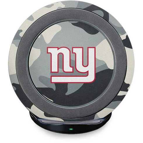 NFL New York Giants Camo Fast Charge Wireless Charging Stand Skin